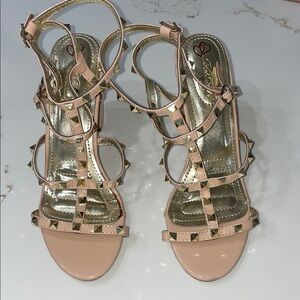 DbDk Fashion Blush Studded Heels | 10